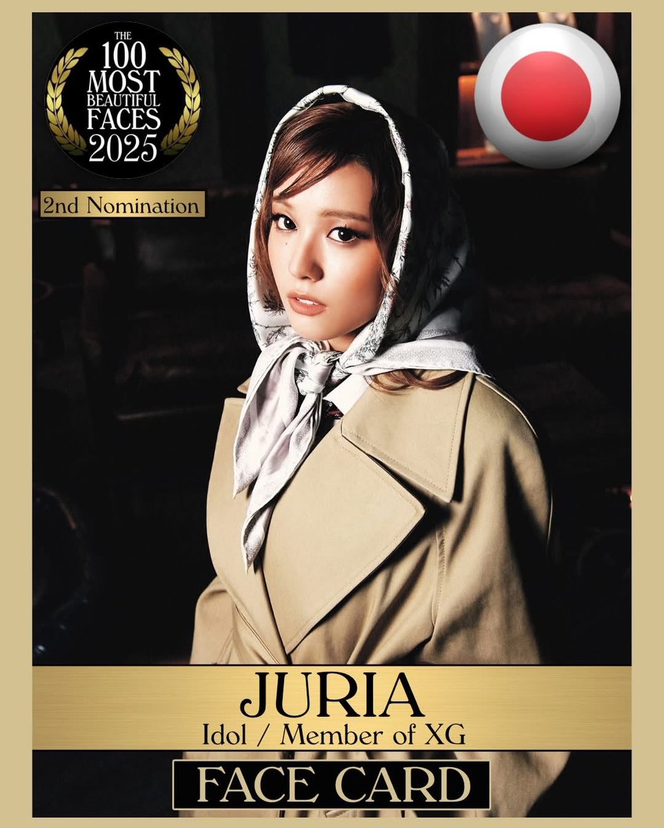 JURIA has been nominated for the “100 Most Beautiful Faces of 2025.” 🧡

You can vote by commenting: “I vote #JURIA for the Most beautiful Face of 2025. #100faces2025 #tccandler”

[🔗]patreon.com/posts/beautifu…

#XG #주리아 #ジュリア