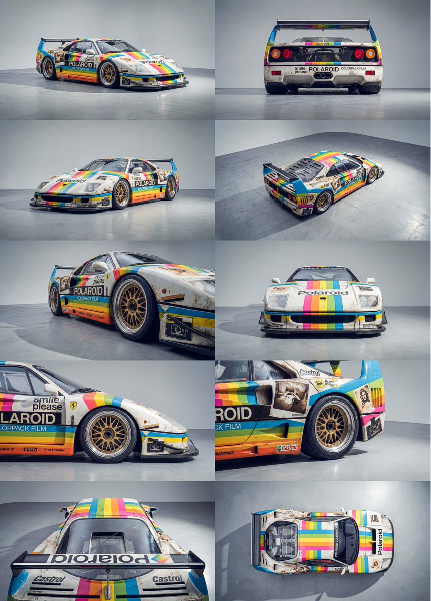 Polaroid car design grid