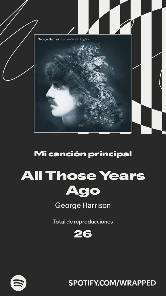 All Those Years Ago se adueñó del primer puesto este año. Descubre más en mi #SpotifyWrapped. 
spotify.com/wrapped-share/…