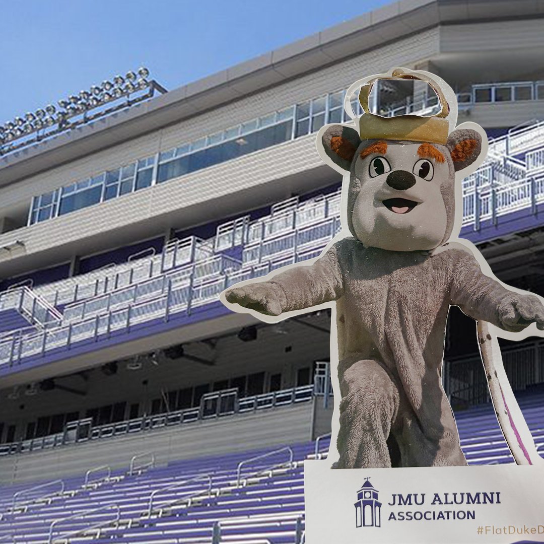 Duke Dog is ready for kickoff! He snagged an early spot at Bridgeforth Stadium. Don't miss out on the fun, grab your own Flat Duke Dog now and take him on all your gameday adventures!

alumni.jmu.edu/s/1591/18/inte…

#WhereIsDukeDog #FlatDukeDog #JMUDukes