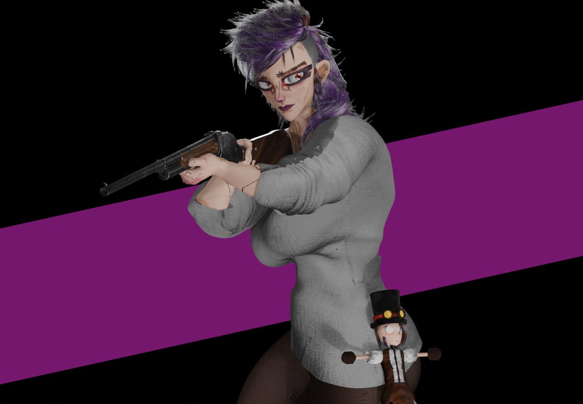 CarinhaOfficial's tweet image. OC: Lucia

E sua fiel boneca de pano, Garota Fifi.

#OCArt #3DArt