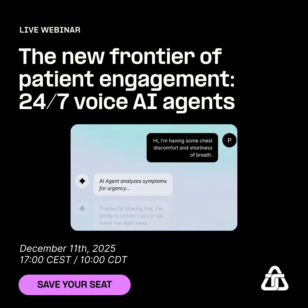 telnyx's tweet image. 🚨 Healthtech is evolving.
 📞 Patients still call. Your tools should answer fast.
Join us Dec 11 @ 17:00 CEST to see how 24/7 Voice AI agents built on Telnyx are transforming patient engagement.
✅ EPIC integration
✅ Live demos
✅ No added headcount
🔗 vist.ly/4h4hs…