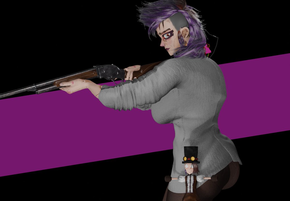 CarinhaOfficial's tweet image. OC: Lucia

E sua fiel boneca de pano, Garota Fifi.

#OCArt #3DArt