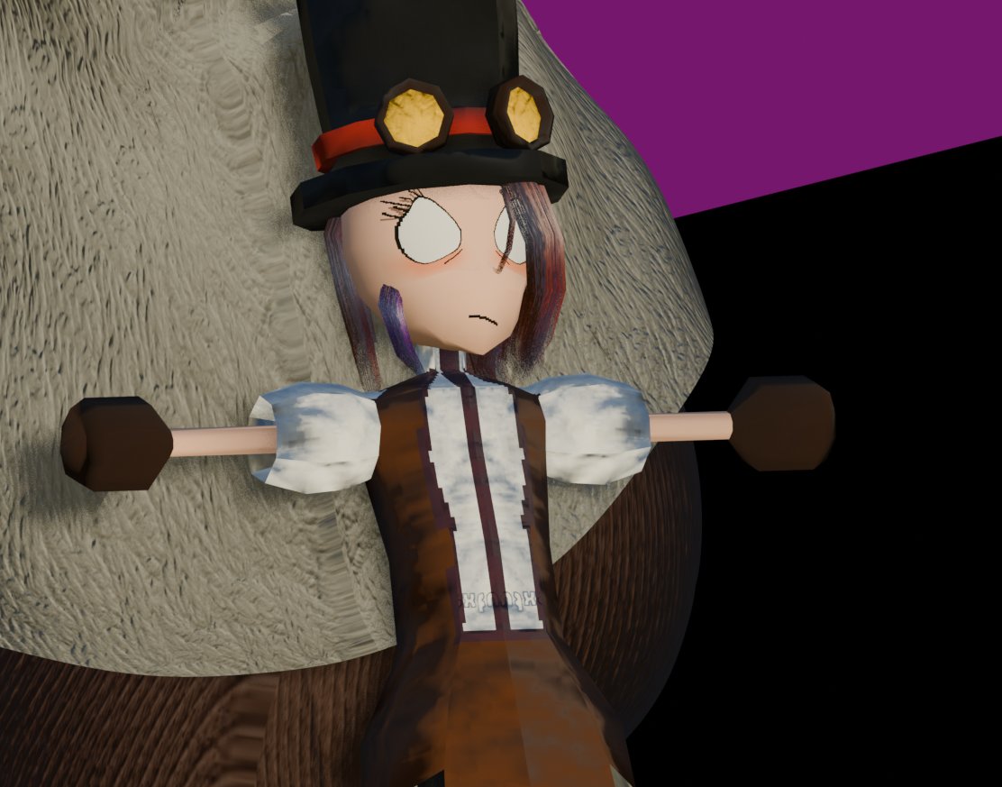 CarinhaOfficial's tweet image. OC: Lucia

E sua fiel boneca de pano, Garota Fifi.

#OCArt #3DArt