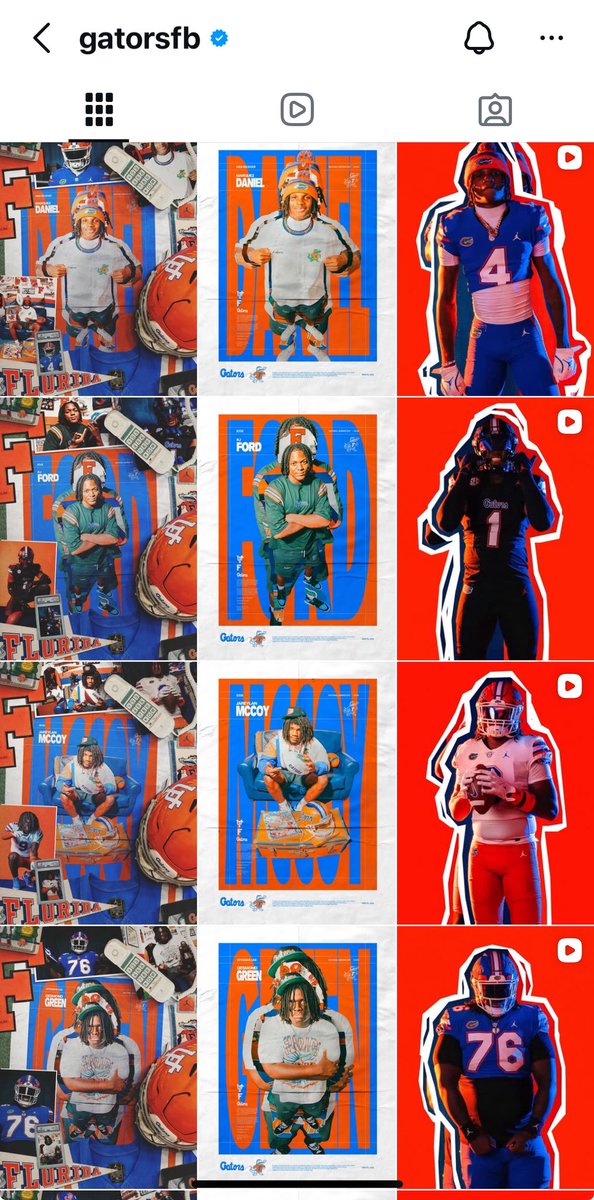 katieturner0087's tweet photo. HUGEEEE SHOUT OUT TO THE @GatorsFB CREATIVE TEAM!!!!! They continue to outdo themselves!!! The videos, animations, scripts, graphic design 👏👏👏👏

Thank you for having a vision alllll the way back in June during OV season! Fun to watch it come full circle on Signing Day!!! https://t.co/W4qr7hJmwH