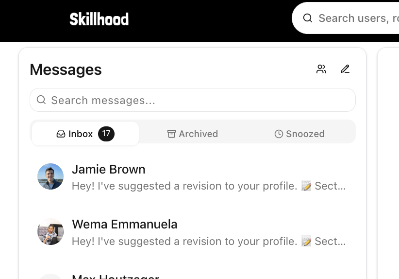 SkillhoodCA's tweet image. Sorting DMs this week to enable Inbox Zero principles