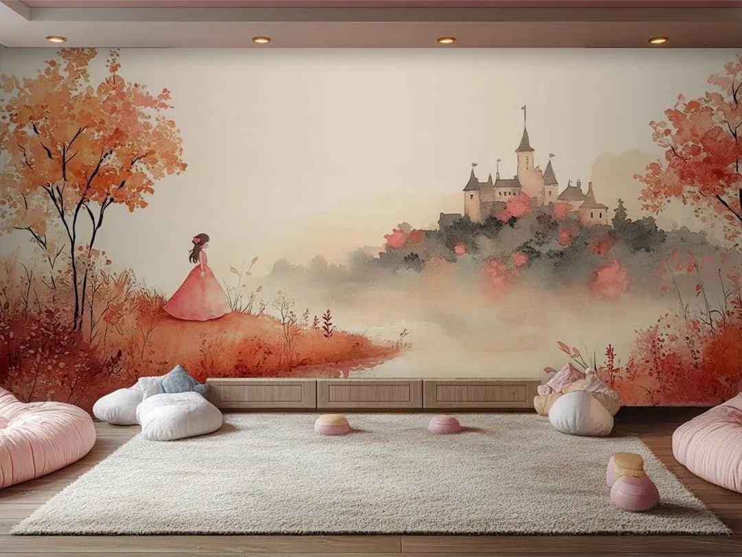Xwallxwallpaper's tweet image. A room doesn’t need much to feel magical — sometimes one mural is enough. ✨
Our Princess Castle Wallpaper Mural adds warmth, softness, and fairytale charm to any nursery or kids’ room.
👑🌸🧚‍♀️
#KidsRoomDecor #PrincessRoom #WallpaperDesign #XWALLX