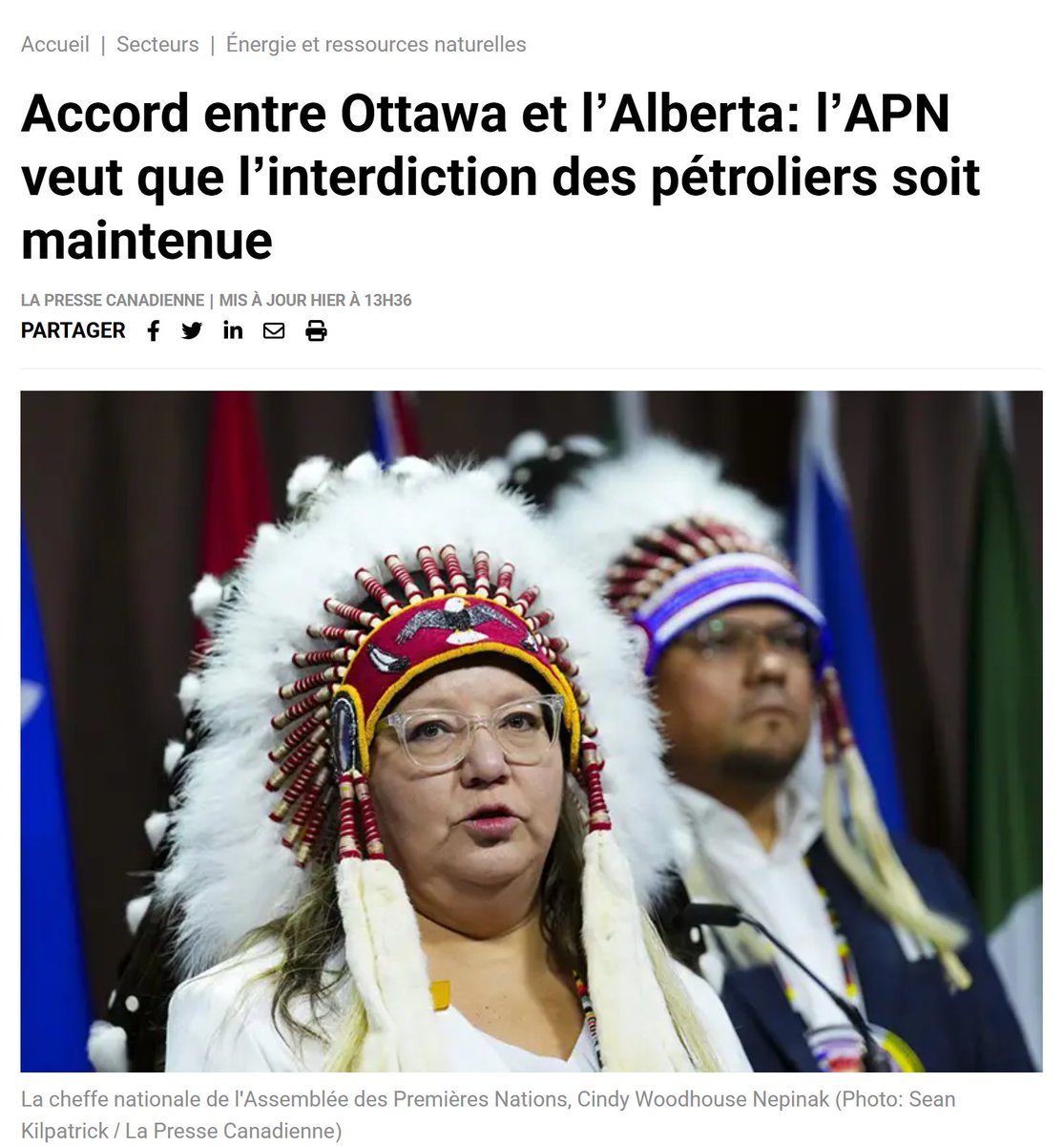 patbonin's tweet image. Pendant que le gouvernement Carney ouvre la porte aux #pétroliers et rêve d’un nouveau #pipeline, les chefs se lèvent d’une seule voix pour dire NON.

Le Bloc et moi sommes avec eux.

#polcan #BlocQc #blocquébécois