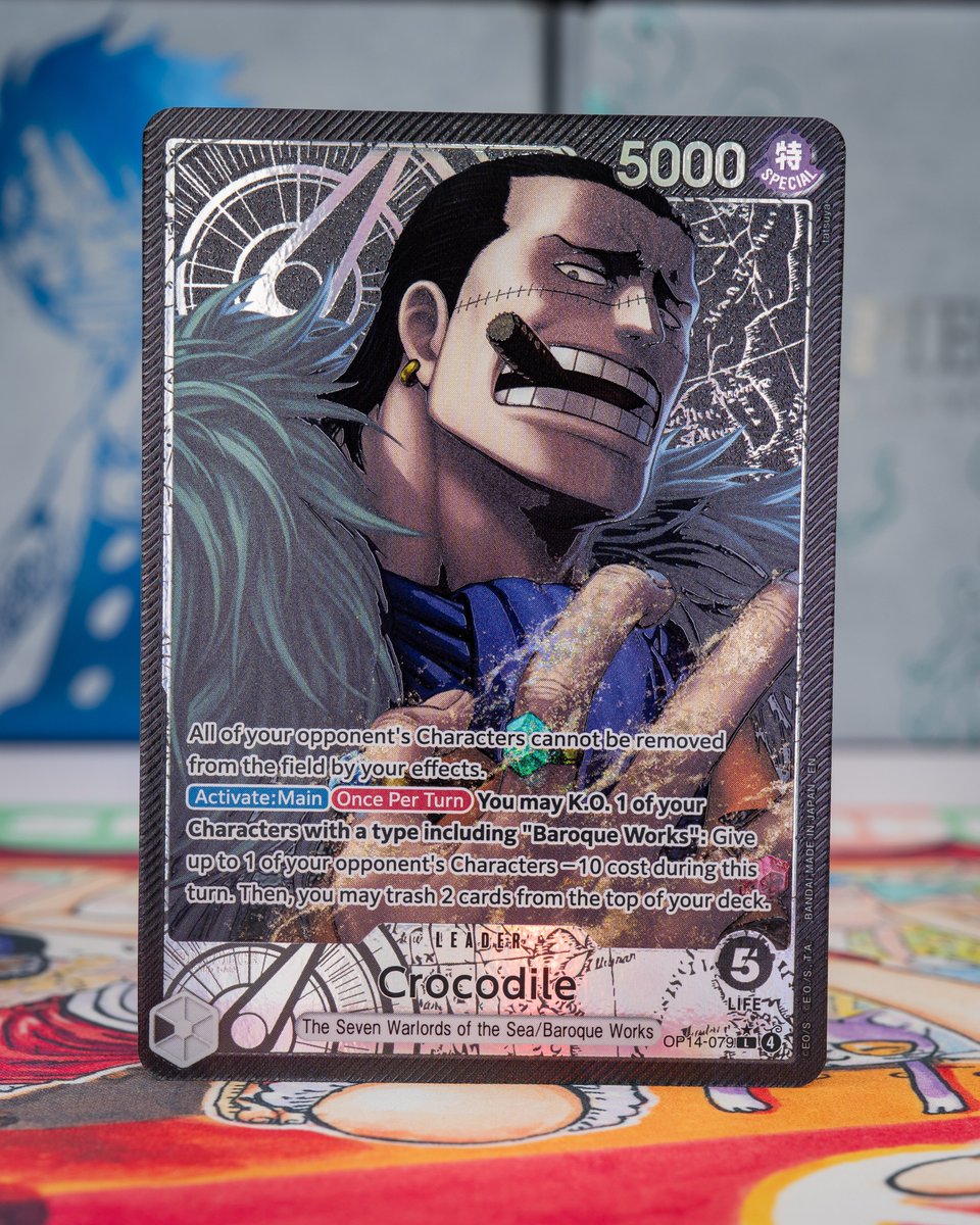Official in-person shot of an alt art in the English OP14-EB04 The