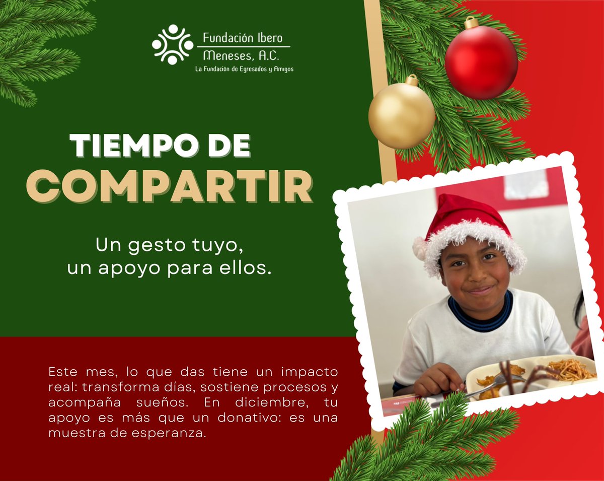 Diciembre no solo es un mes. Es un espacio para acompañar, para compartir, para transformar. ✨

Hoy inicia Tiempo de Compartir: Un gesto tuyo, un apoyo para ellos. 

🙌🏼 Únete aquí: landings.afrus.org/tiempodecompar…