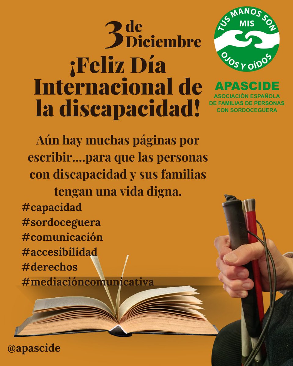 #diainternacionaldelaspersonascondiscapacidad #diadeladiscapacidad #discapacidad #sordoceguera #sordociegos