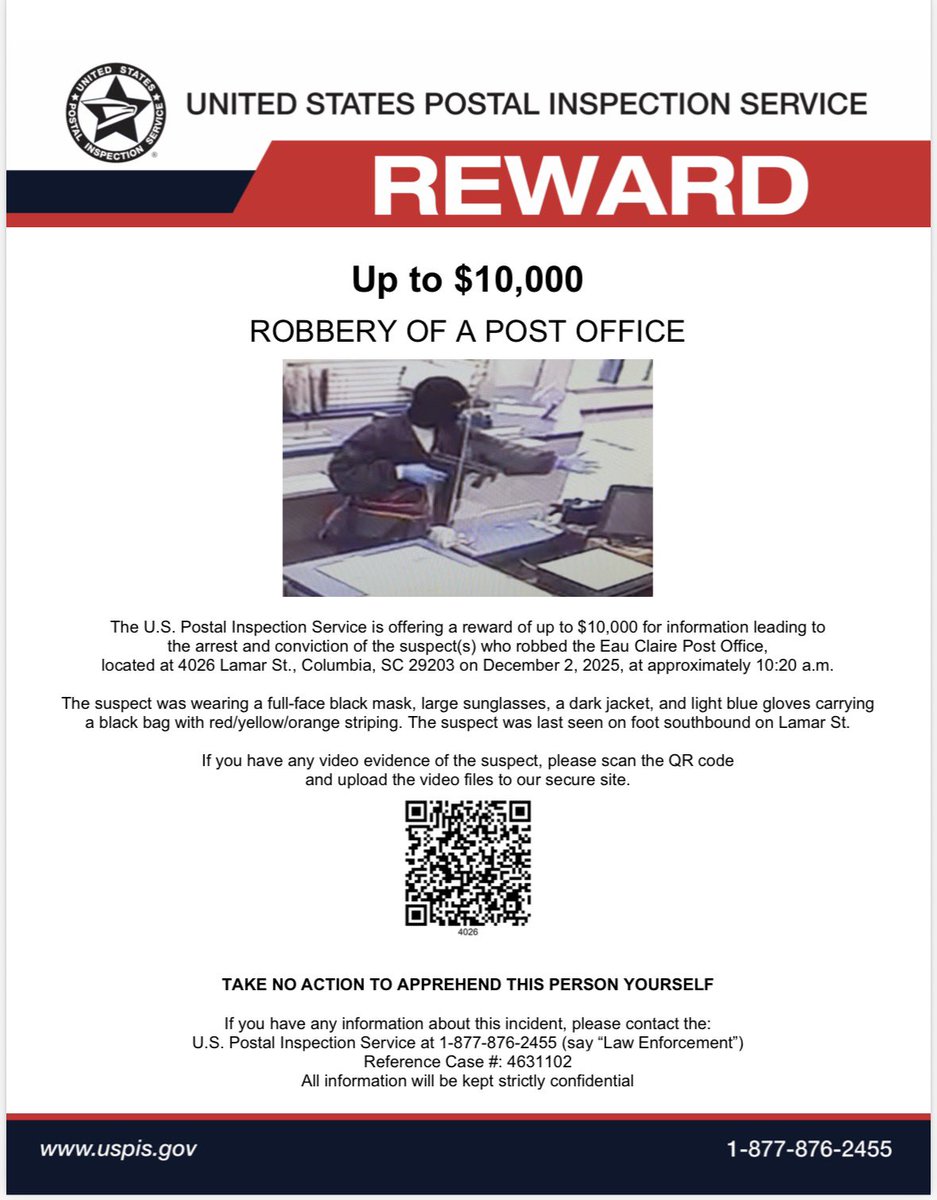 USPIS-South Carolina tweet media