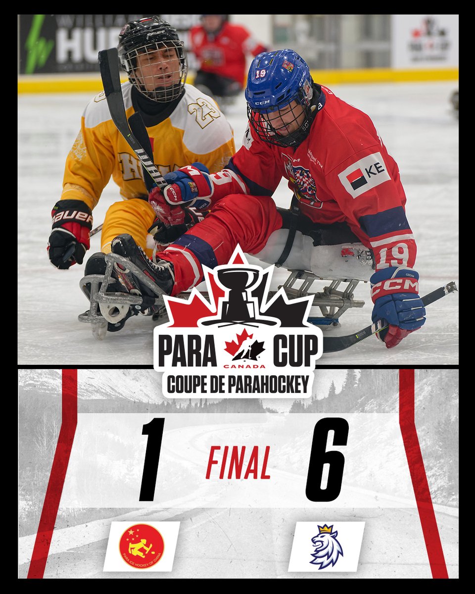 GAME OVER! Vaclav Hecko and Filip Vesely score two goals apiece to lead 🇨🇿 past 🇨🇳.

MATCH FINI! Vaclav Hecko et Filip Vesely ont deux buts chacun dans un gain de la 🇨🇿 contre la 🇨🇳.

📊 hc.hockey/PCStats2505
📊 hc.hockey/CPHStats2505

#ParaCup | #CoupeDeParahockey