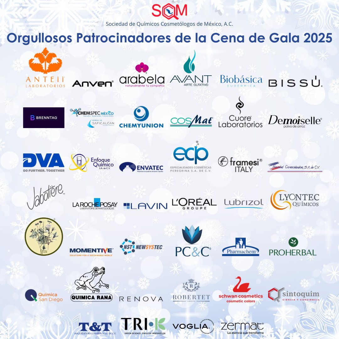 La SQCM agradece a todos los patrocinadores de la Cena de Gala 2025.