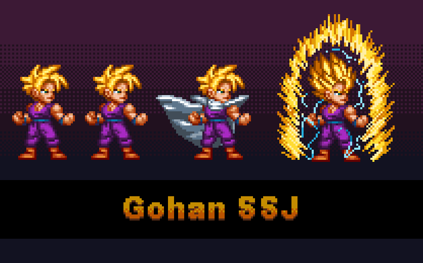 BolmanJUMP's tweet photo. Gohan SSJ [Dragon Ball sprite]

#pixelart #pixelartist #dragonball #gohan #sprites #anime #DragonBallZ #SonGohan https://t.co/ptDOMNGr7n