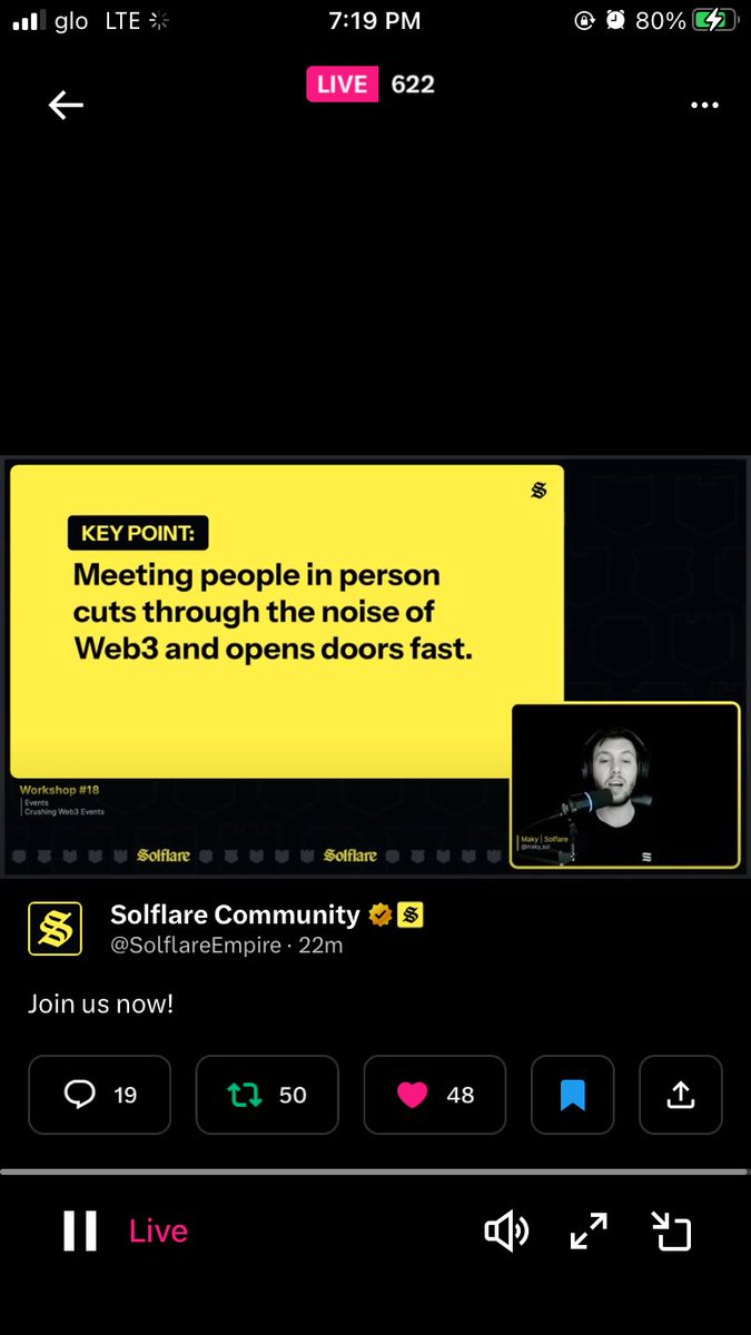 Thatbowy1010's tweet photo. If you missed todays workshop then you missed a lot because @Maky_sol @tommysol_ dropped a lot of alpha on crushing web 3 events 

I learnt soo much and here’s are quick breakdown you can check the images in the post for key point and points that were talked about in the workshop https://t.co/EwrUnKBD1A