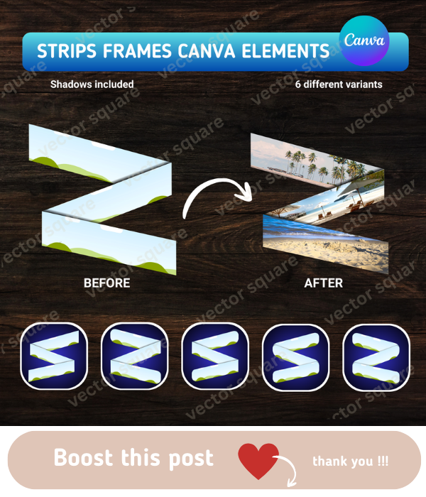 6 Strips Canva Frames #design Elements

>>> payhip.com/b/1lQN2 

(on sale right now!)

Great 4 #marketing &amp; #poster design
#SocialMediaMarketing #canva #canvatutorials #graphicdesign
