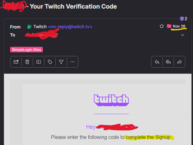 tabp0le's tweet photo. @Twitch @TwitchSupport Signup date and added 2FA date. https://t.co/bdboFNUQOx