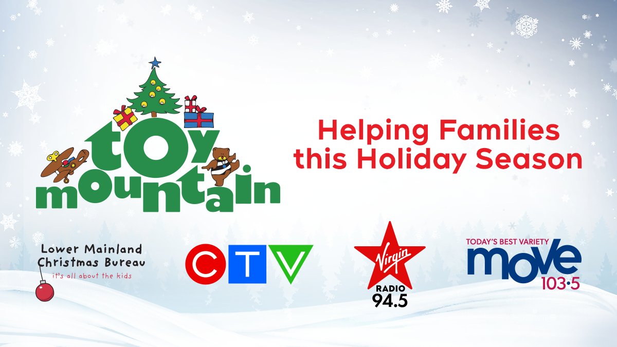 CTVYVRCommunity's tweet photo. Tis the season for giving! Toy Mountain is back @shpogtc in support of @LMCBureau! Help us support families in our communities and spread holiday cheer. Let's make this season bright!

Toy Mountain presented by, @alpinecredit. 

More info: https://t.co/3tqX2XXwBf https://t.co/RBDQe3jesj