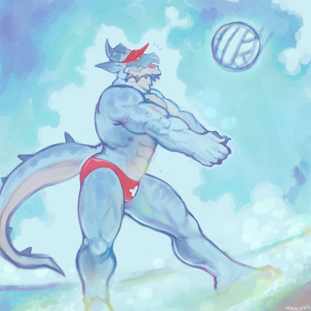 ''Galvidian is having such a Good time at the beach!''
Sketch Commission for <a href="/Marth_Main_/">Degami</a>  Tysm!
8/20 slots filled, get yours while you can! 30$ each sketch Commission... #commissionsopen #sketchcommissions #furrycommissions