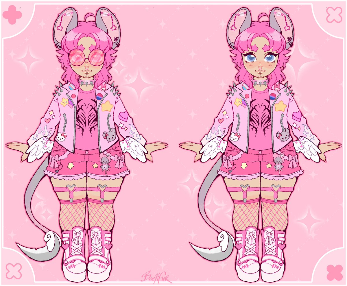 Astraeusss's tweet photo. @_uchutan I love your design! My persona is a star angel rat so I really connected to your space rat! Definitely followed! https://t.co/vPnZ7mBB4o