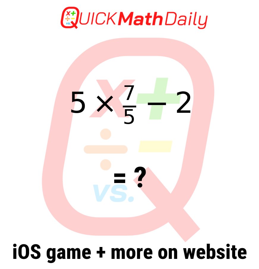 QuickMathDaily's tweet image. 🚦Math Speed Challenge: Can You Solve It? 🏃‍♂️💨 

Type Your Answer in the Comments!👇

See more on QuickMathDaily.com 👀 ✅
