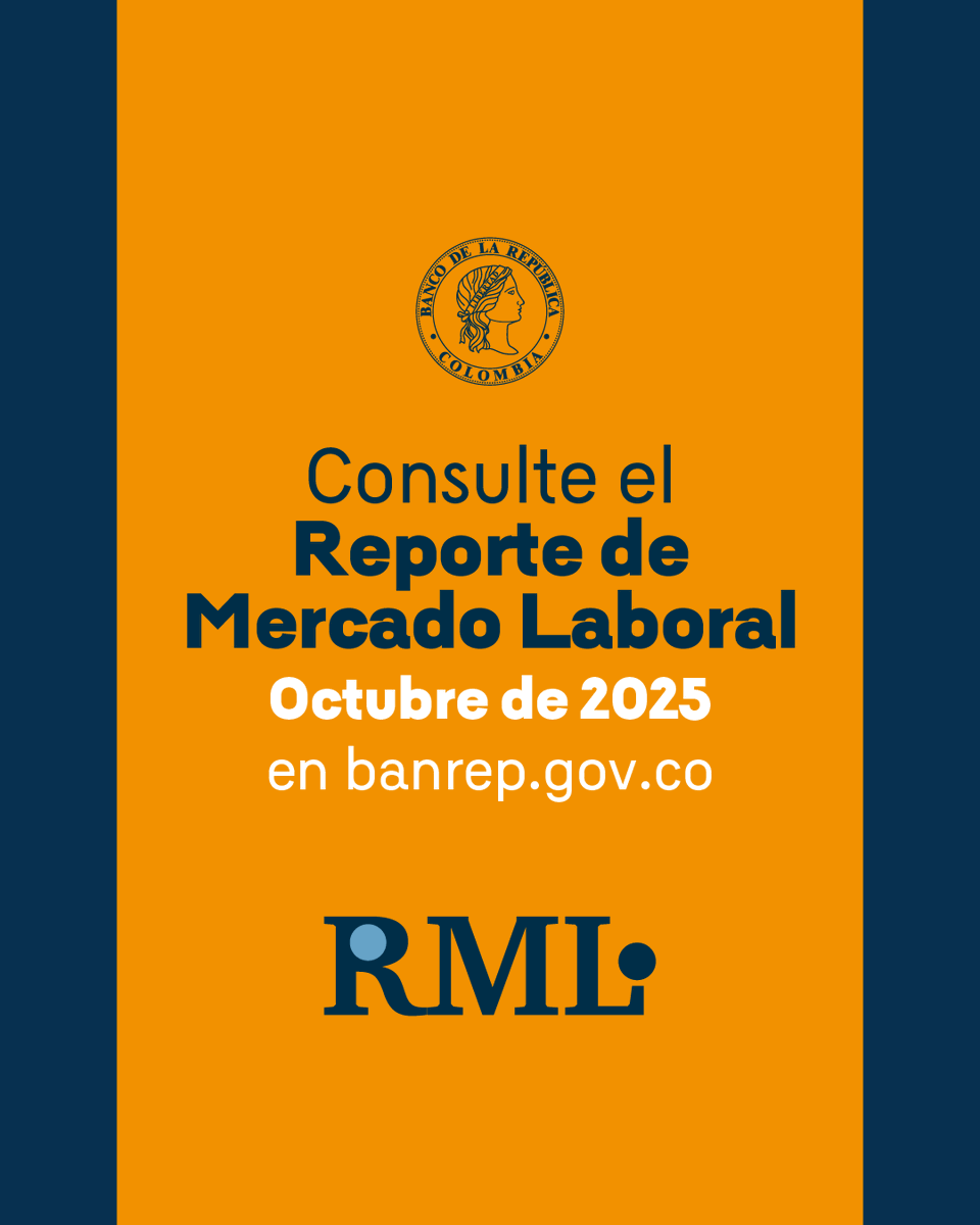BancoRepublica's tweet photo. #ReportesBanRep Consulte el Reporte del Mercado Laboral - Mejor desempeño del empleo asalariado y análisis del mercado laboral colombiano en el contexto latinoamericano👉 https://t.co/Cnn4LrENP7 https://t.co/TgY4vV0DoG