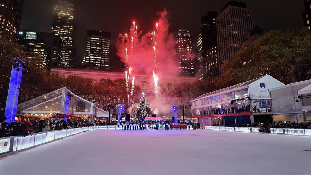 lol literally this was my view at the Bryant Park Tree Lighting last night 
……I’m so lucky that this is my life