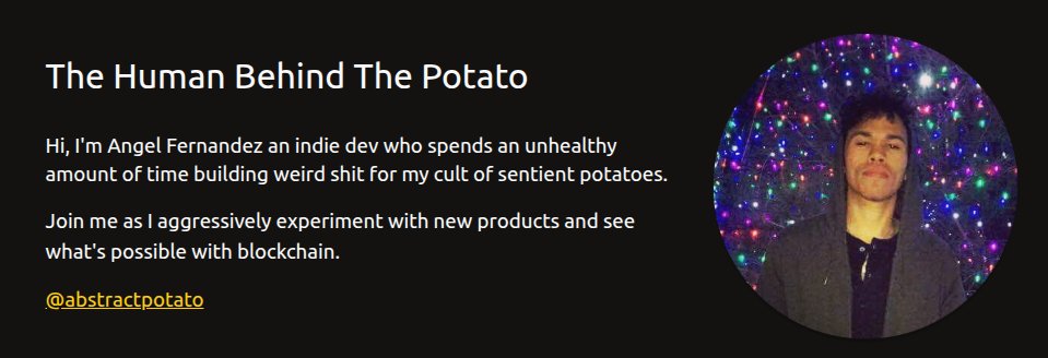 Abstract Potato tweet media