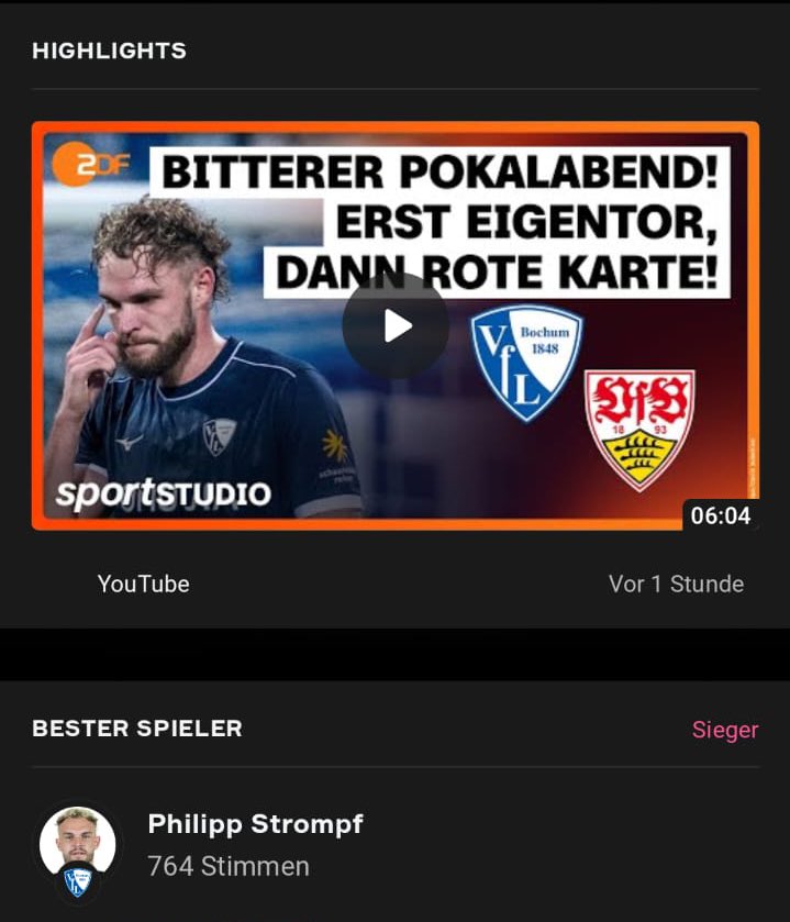 Man achte auf den besten Spieler