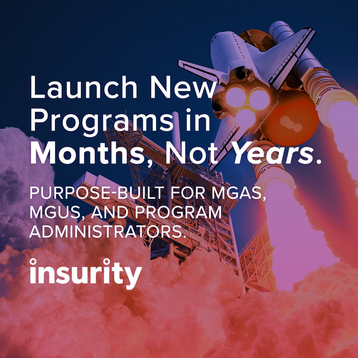 MGAs and MGUs are scaling faster with solutions designed for them. Not retrofitted from others. 

With purpose-built technology, they’re launching programs in months, not years, and staying compliant along the way. 

Purpose-built means growth-ready.

#MGA #MGU #ProgramBusiness