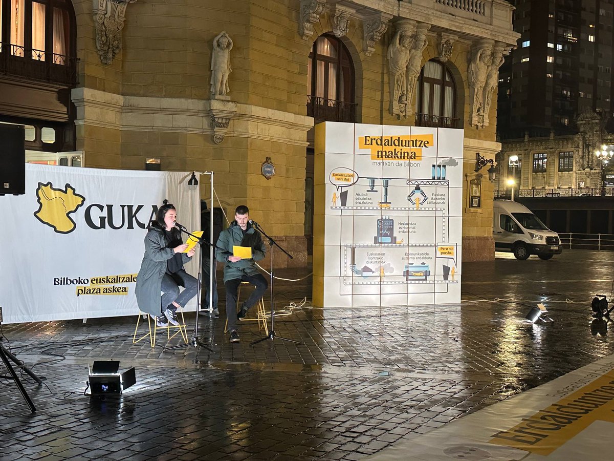 Euskara da gure territorio libre bakarra.

Gora Bilbo euskalduna!