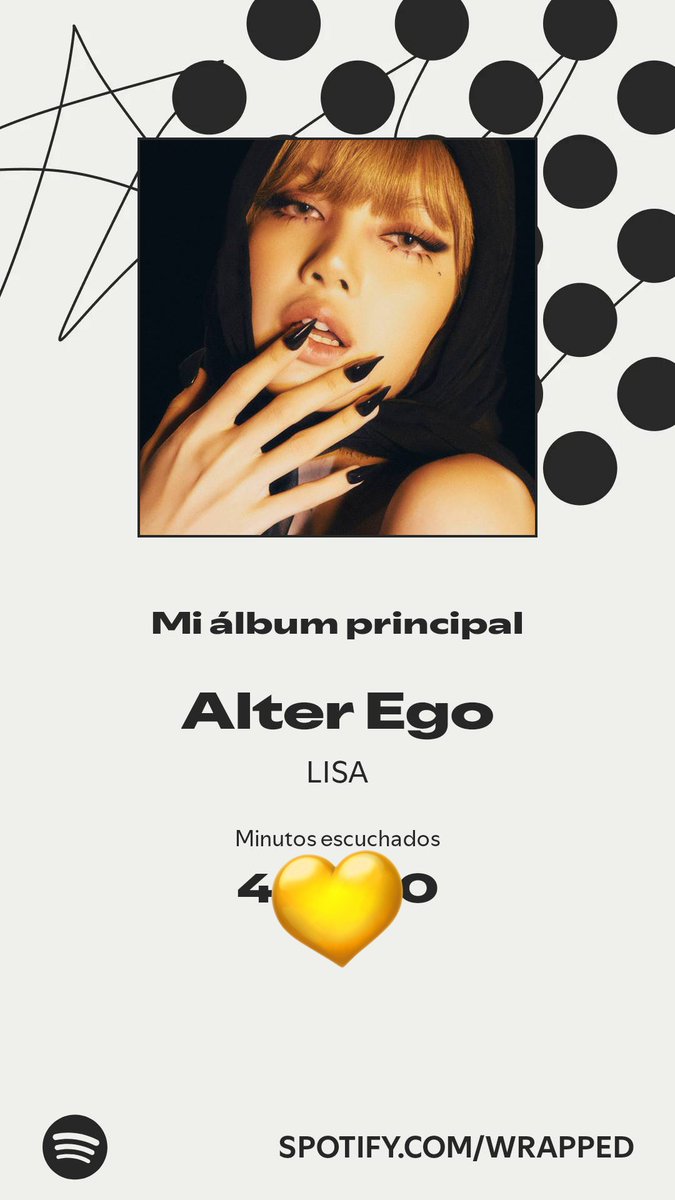 LM27_bp's tweet image. Fue un año difícil, se hizo lo que se pudo y tenía que ser ella #️⃣1️⃣

#LISA #AlterEgo #LISAxAlterEgo  
#SpotifyWrapped @wearelloud