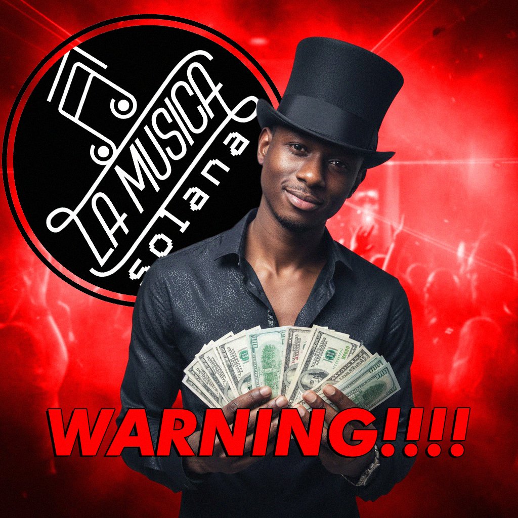 LaMusicaSOL's tweet photo. ⚠️WARNING SCAMMER⚠️

Just wanted to announce that DJ OCR, known as @onchainrapist was invited to La Musica Festival as special guest and guess what. 

We paid in advance and he stopped replying to our messages.

Stay away from this scammer. Fuck you OCR.