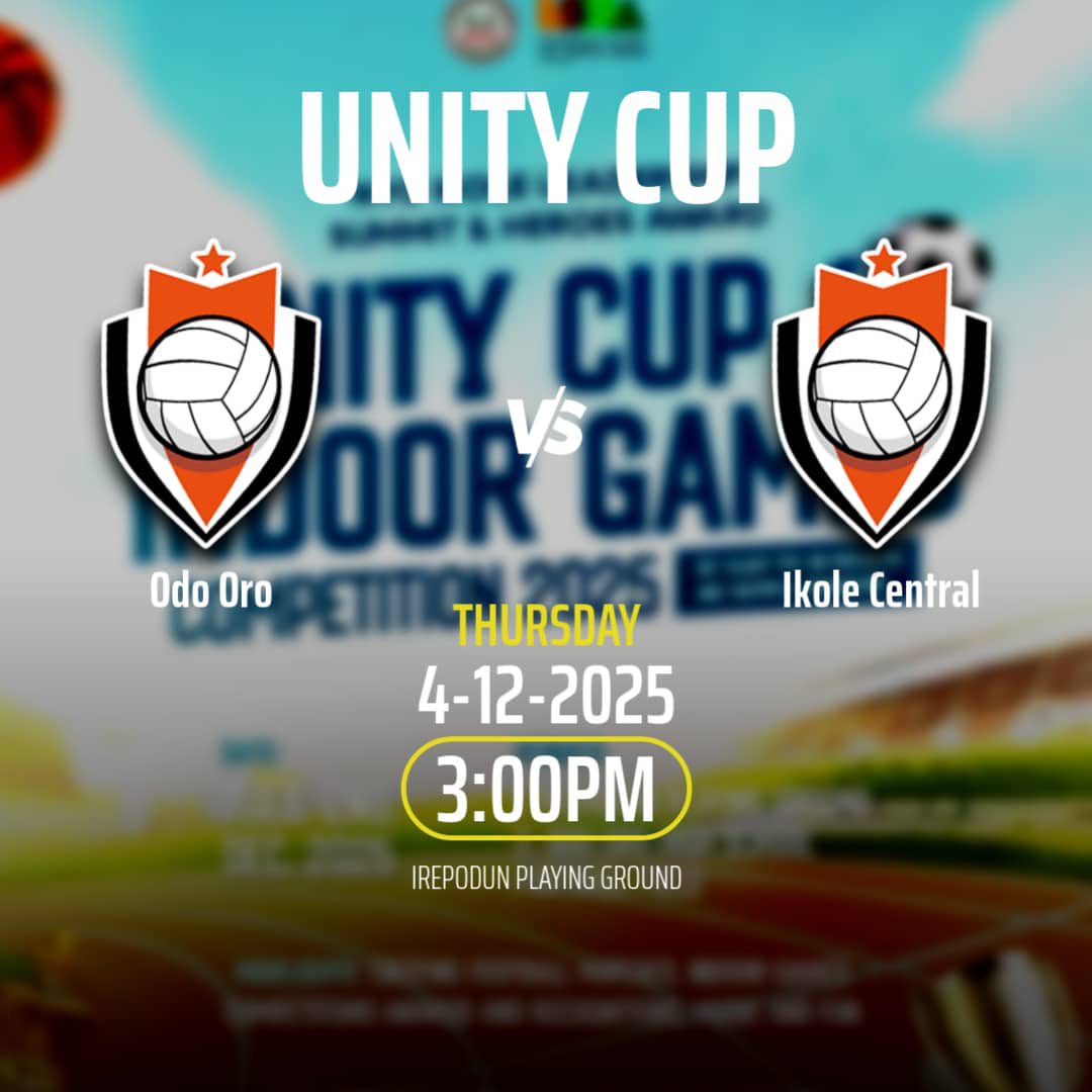 TKELECTRIC77341's tweet image. LSHA UPDATE ⚡️ 🇳🇬
#UnityCup 🏆 

INTO THE FINALEE🤩
ODO ORO VS IKOLE CENTRAL

TIME ⏰ : 3:00Pm
VENUE📍: Irepodun playing Ground.

Sponsored: Hon. Femi Fatunla @ekitistateHA 

#LeadershipSummit&amp;amp;HeroesAward.