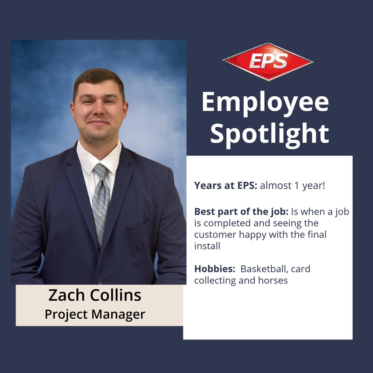 Zach started with us as a highly skilled technician. He quickly moved up to Project Manager and has used his knowledge and expertise in the field to run his jobs with great outcomes. He has become a valuable part of our team! #employeespotlight #veteranowned