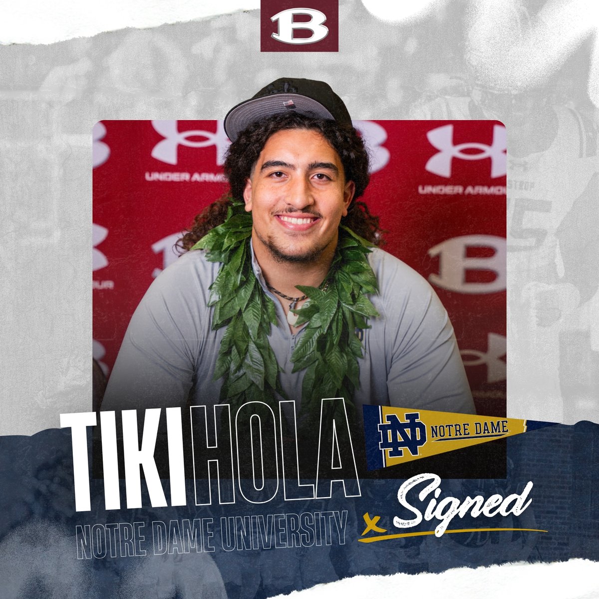 BastropISD's tweet photo. Tiki Hola Has Signed! 🐻✍

Bastrop ISD is proud to celebrate Tiki Hola (BHS Class of ’26) on officially signing to continue their athletic and academic journey at the University of Notre Dame!

We can’t wait to see all you’ll accomplish as a Fighting Irish student-athlete. https://t.co/183P5DpXVt