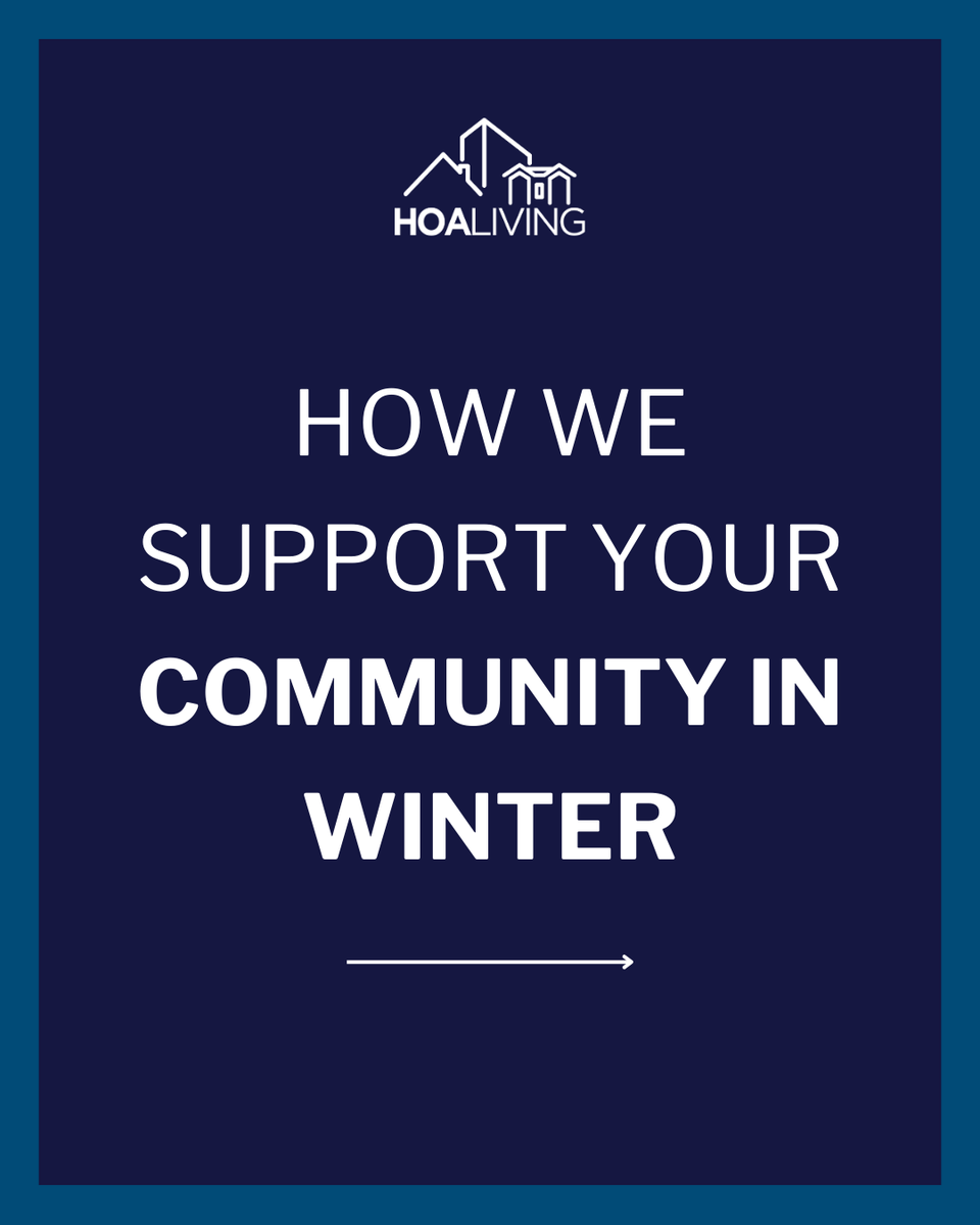 HOA_Living's tweet photo. Colder days mean more behind-the-scenes work in our communities. Your association and management team are here to support seasonal needs and keep things running smoothly all winter. 

#WeAreHOALiving #CommunityLiving https://t.co/PIudIExyrk