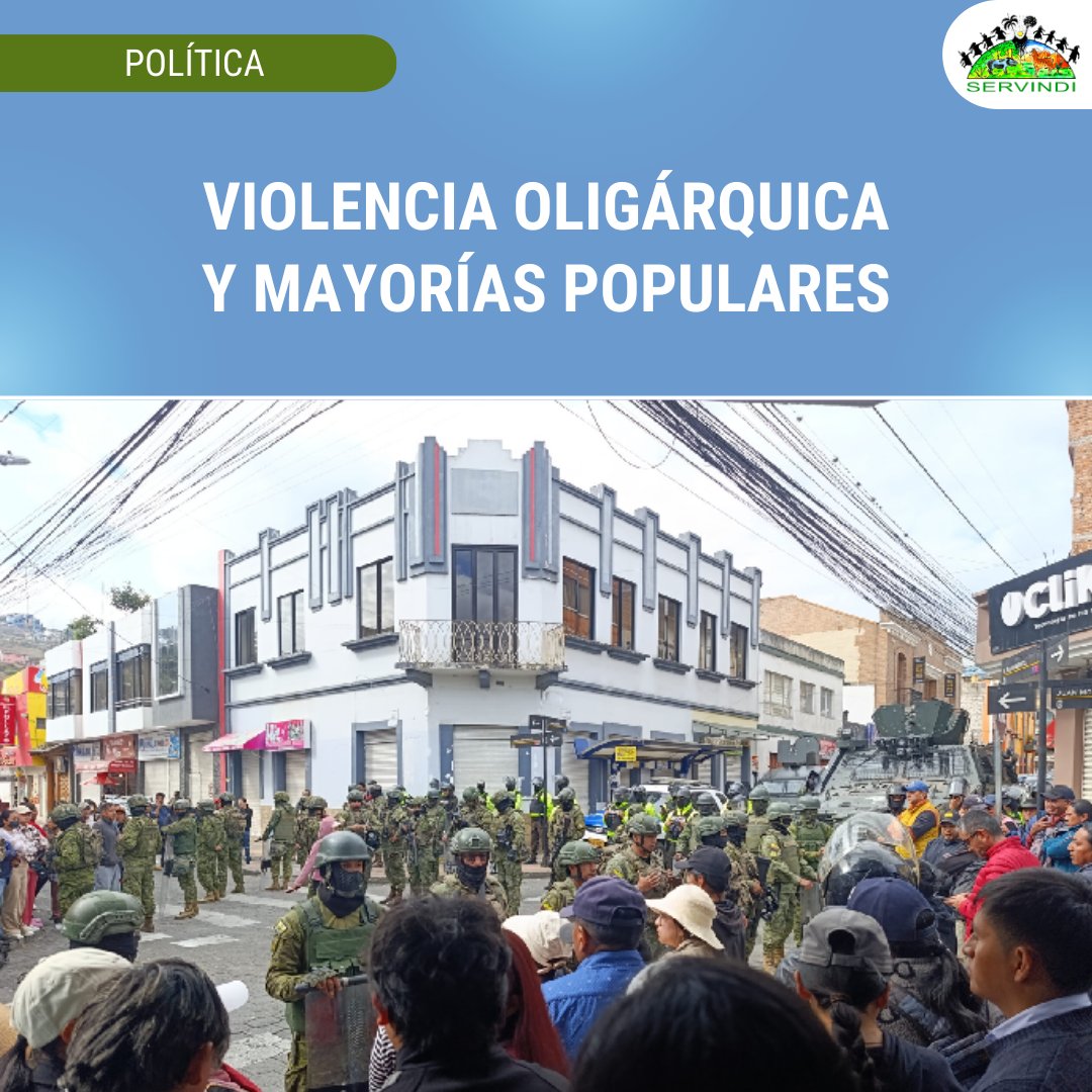 🇪🇨 #Ecuador En la mitad del mundo, existe un conglomerado plurinacional antioligárquico capaz de cambiar la situación del país en muy pocas semanas. Tras su victoria presidencial, Daniel Noboa llevó a cabo una violenta e inusitada represión policial... ⮕ acortar.link/35tCAS