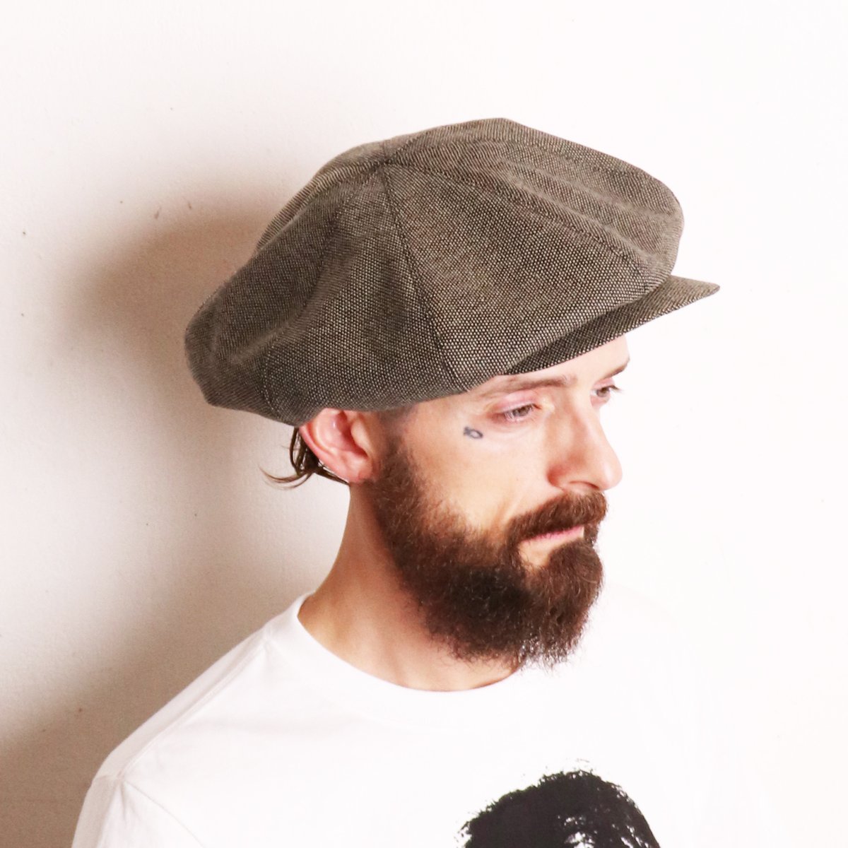 Original John ビッグシルエット キャスケット Original John FLAT TOP CAS 天辺がフラットな形状になっていて、帽子