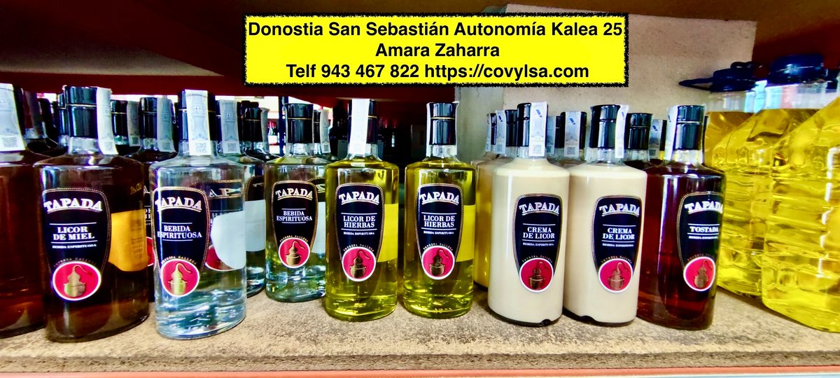 Donostia San Sebastián Más Bodegas. PRECIOS

2025eko Gabonak Campaña de Navidad 2025
Autonomía Kalea 25 Amara Zaharra. Telf 943 467 822 covylsa.com A domicilio.

App gratuita y propia: "Covylsa", descárgala si lo deseas.

COVYLSA Comercial de Vinos y Licores, hemos