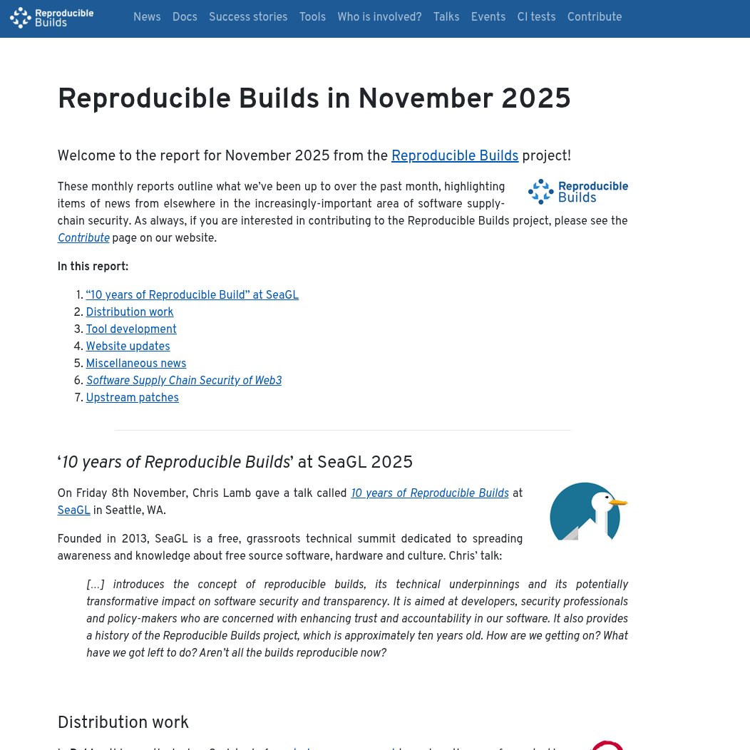 Reproducible Builds tweet media