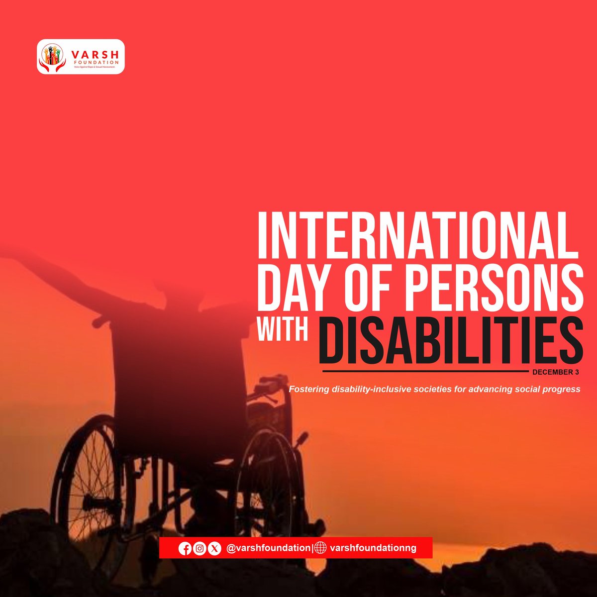 At VARSH Foundation, we believe disability is not inability. On this International Day of Persons with Disabilities, we stand for inclusion, accessibility, and equal opportunities for all. #IDPD #VARSHFoundation