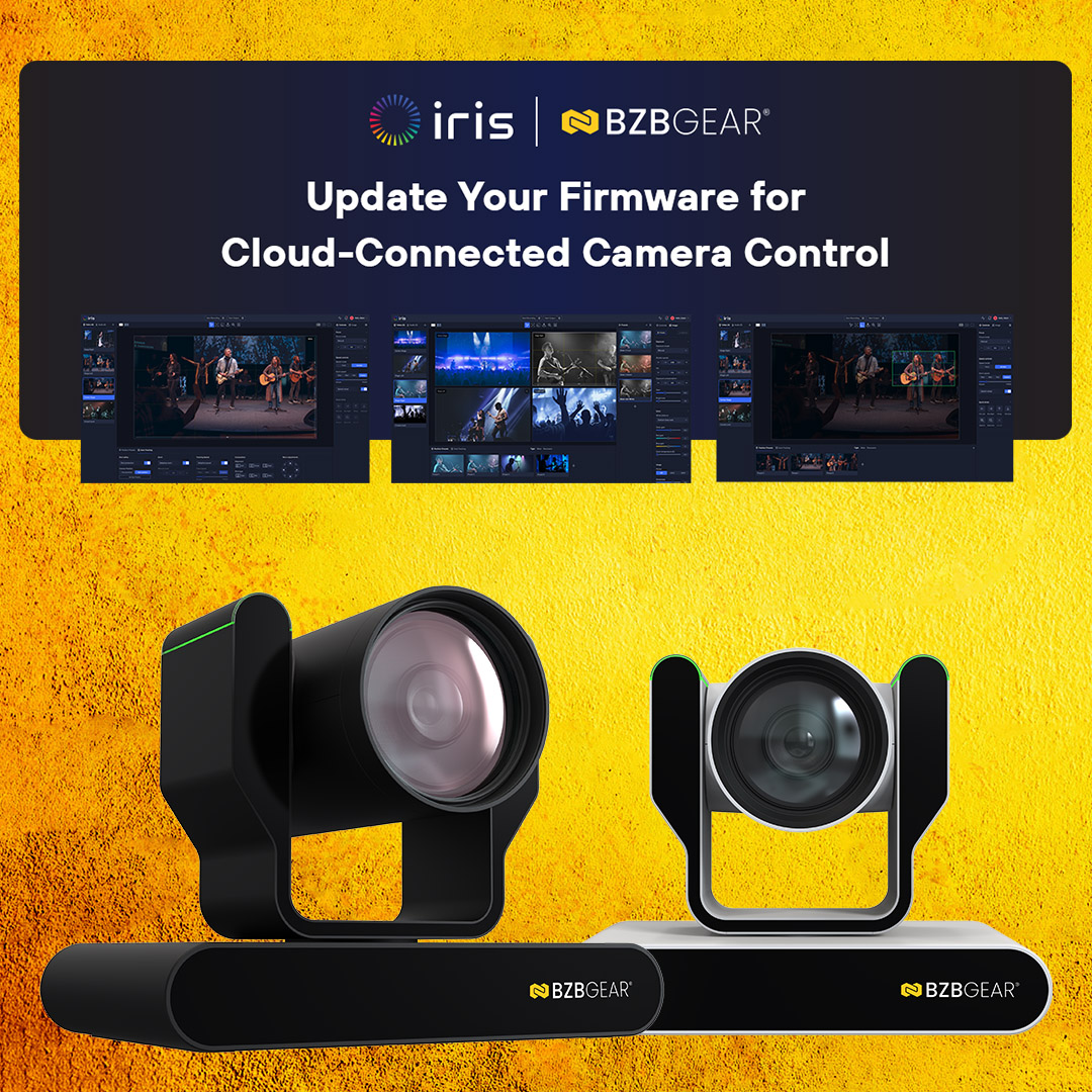 BZBGear's tweet image. Open your eyes to Iris-enabled BZBGEAR cameras! Excited to bring our gearheads cloud-based #PTZcamera control, AI automation &amp;amp; seamless collaboration—anywhere in the world. Start using Iris for free now! bzbgear.com/iris-x-bzbgear/

🐝⚙️
.
.
.
#AVTweeps #broadcasting #livestreaming
