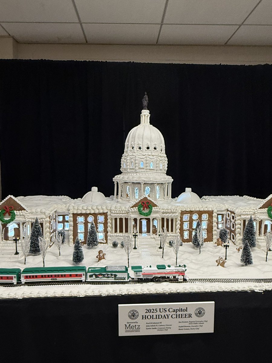 dani__battaglia's tweet photo. The Capitol Gingerbread has arrived!! I am pleased. https://t.co/xAiv8tsKlF