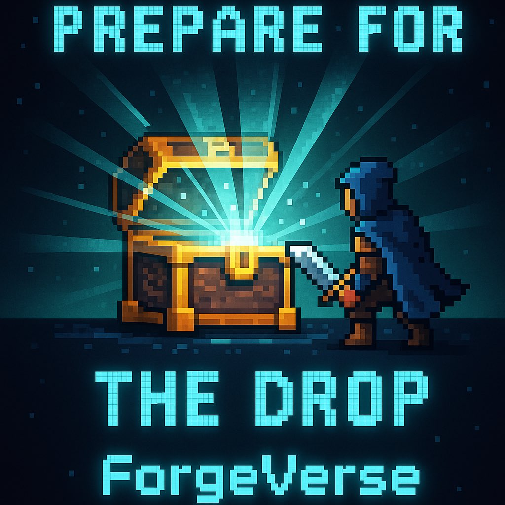 forge_verse's tweet photo. Prepare for the drop.
A new artifact is about to be unleashed inside ForgeVerse.
Only the fastest will claim the ratest loot. ⚡💎🔥
#ForgeVerse #NFTGaming #Solana https://t.co/mvxaroU0B8