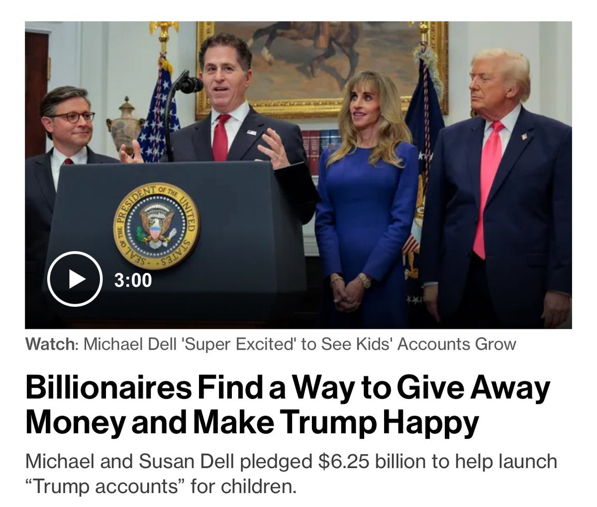 LeonPalaiodimos's tweet image. Προσέξτε πως κάποια ΜΜΕ δημιουργούν και συντηρούν την παρακμιακή νοοτροπία «οι δισεκατομμυριούχοι είναι κακοί». 

Ο Ντελ κάνει ίσως τη μεγαλύτερη δωρεά στην σύγχρονη ιστορία. Ασύλληπτο ποσό. 

Για να ενθαρρύνει τους (φτωχότερους μικρομεσαίους οικονομικά) γονείς να αποκτήσουν…