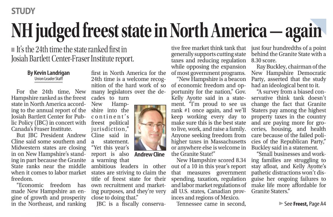 🏆 New Hampshire is #1 in North America for freedom… AGAIN! 

If you’re seeking freedom from higher taxes in Massachusetts or anywhere else, look no further than the Granite State. We’d love to have you!