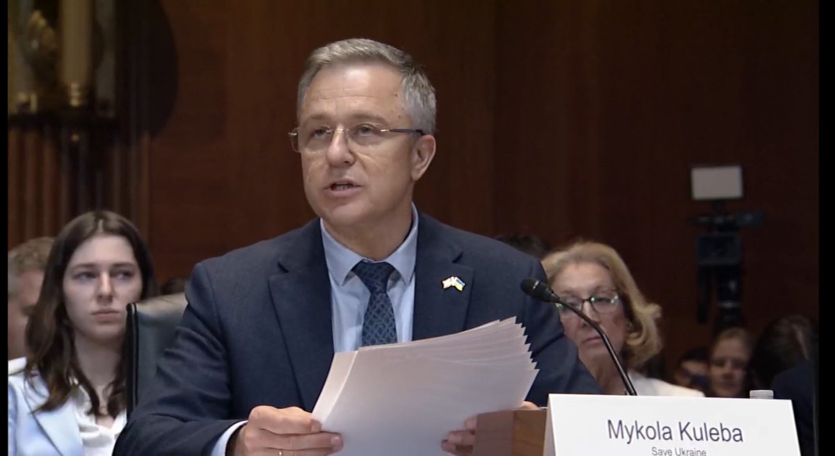 “One child tells a story that leaving Ukraine was not the toughest thing, it was the death of his friend who was tortured, including having his teeth removed and fingers cut off”, — <a href="/MykolaKuleba/">Mykola Kuleba</a>, child protection expert and founder of <a href="/SaveukraineUs/">Save Ukraine</a> at the U.S. Senate Hearing on