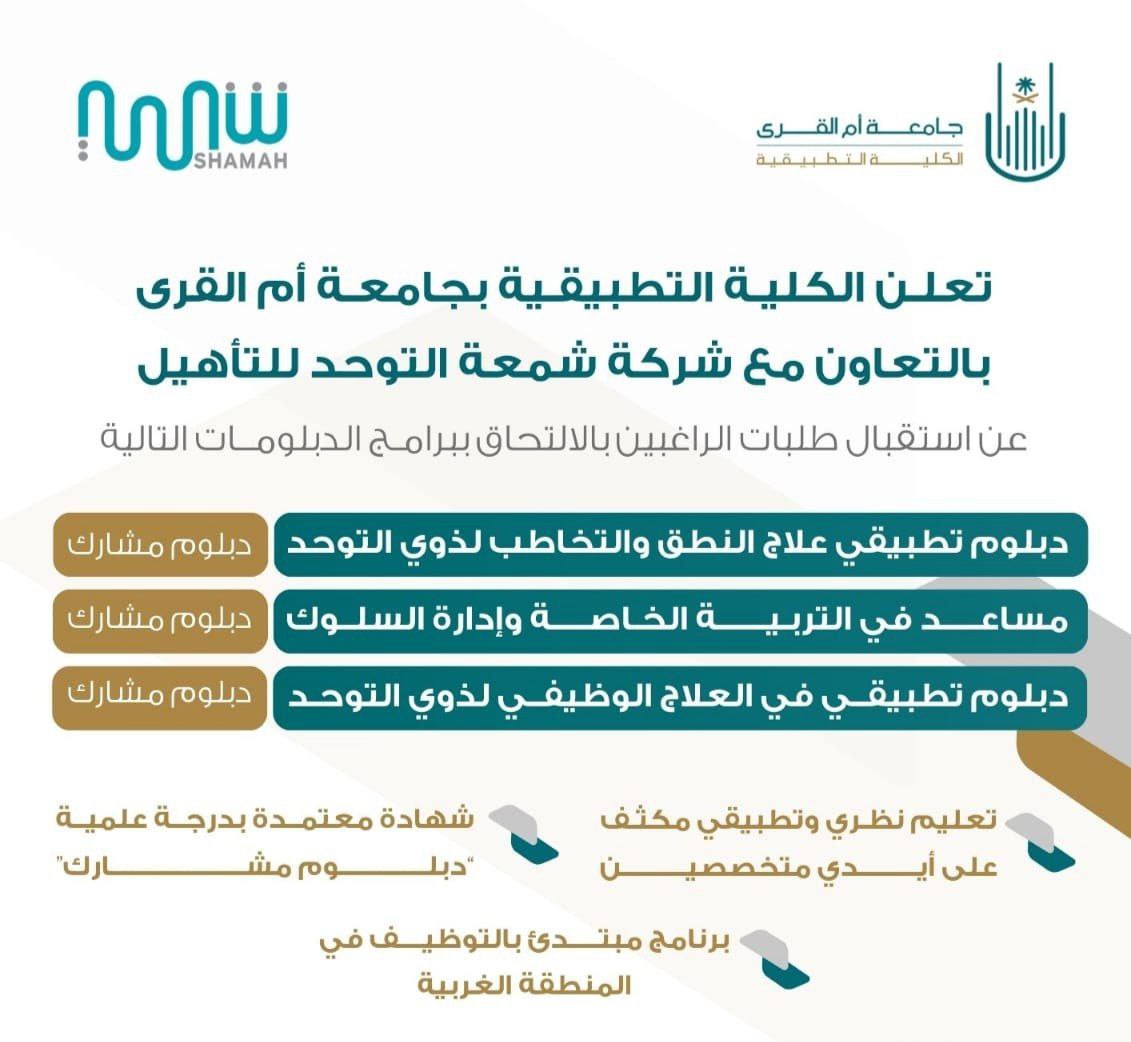 (🔴) فرصة توظيف (جامعة أم القرى) لخريجي الثانوية والجامعة:

▪️ تعليم نظري وتطبيقي مكثف على أيدي متخصصين.
▪️ شهادة معتمدة بدرجة علمية "دبلوم مشارك".
▪️ برنامج مبتدئ بالتوظيف في المنطقة الغربية.

jobs2.net/30307